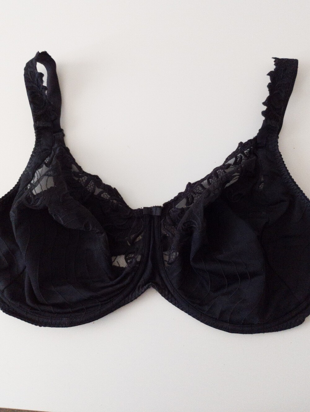 Prima Donna Deauville Full Cup Underwire Bra Black Lace Size 40I
